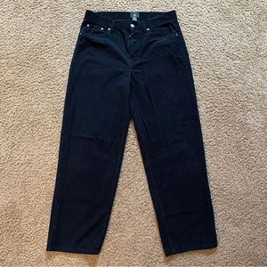 HM black corduroy jeans